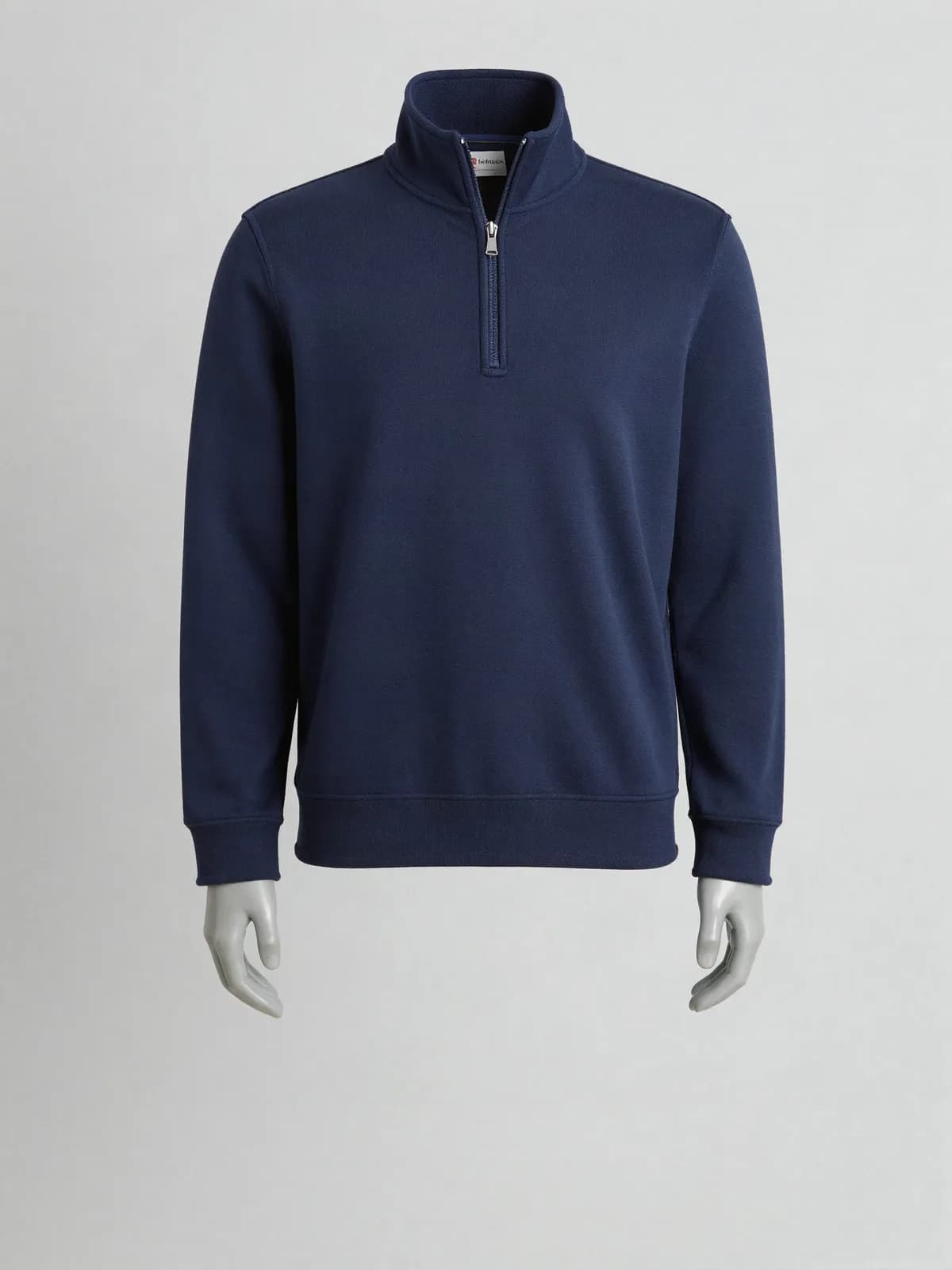 Yarım Fermuarlı Sweatshirt — Lacivert