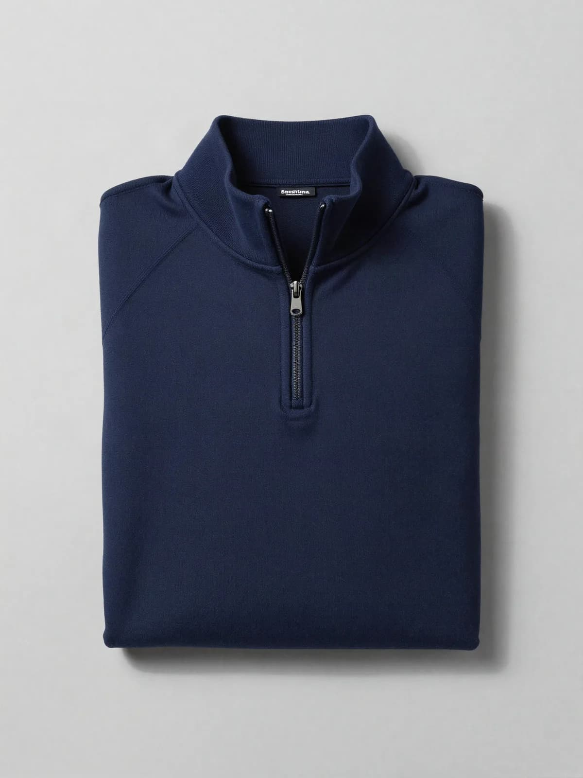 Yarım Fermuarlı Sweatshirt — Lacivert