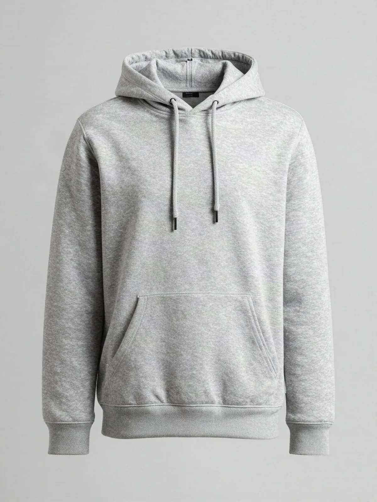 Kapüşonlu İnce Sweatshirt — Açık Gri